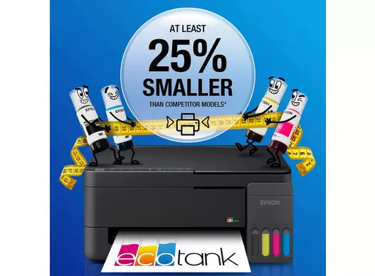 Epson EcoTank A4 Multifunktions-Tintentankdrucker mit Wi-Fi & AirPrint – Schwarz | C11CL62401
