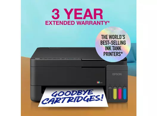 Epson EcoTank A4 Multifunktions-Tintentankdrucker mit Wi-Fi & AirPrint – Schwarz | C11CL62401