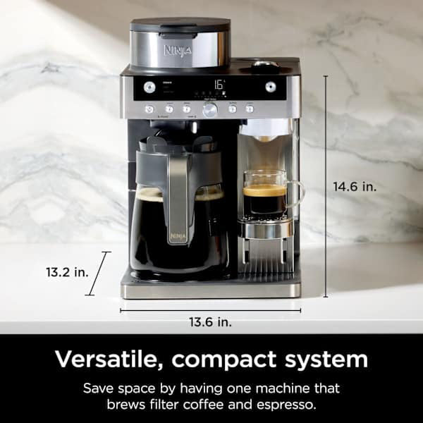 Ninja Prestige Dualbrew System Coffee Maker und Espresso Capsule Machine - Schwarz | CFN802UK