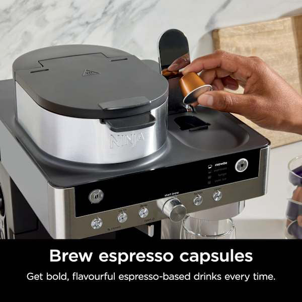 Ninja Prestige Dualbrew System Coffee Maker und Espresso Capsule Machine - Schwarz | CFN802UK