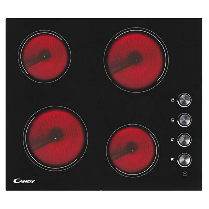 Candy Hotplate 60CM 4 Zone Vitroceramic Kochfeld - Schwarz | CHK46C