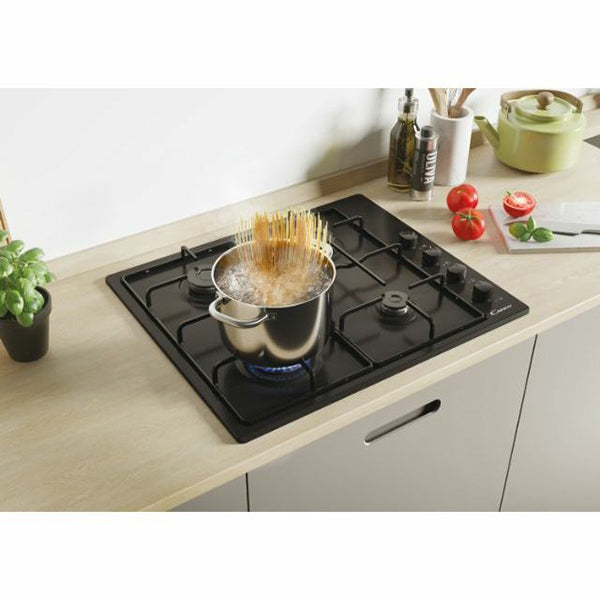 Candy 60CM 4 Burner Gas Kochfeld - Schwarz | CHW6LBB
