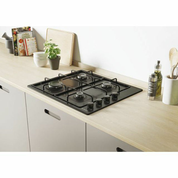 Candy 60CM 4 Burner Gas Kochfeld - Schwarz | CHW6LBB