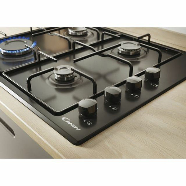 Candy 60CM 4 Burner Gas Kochfeld - Schwarz | CHW6LBB