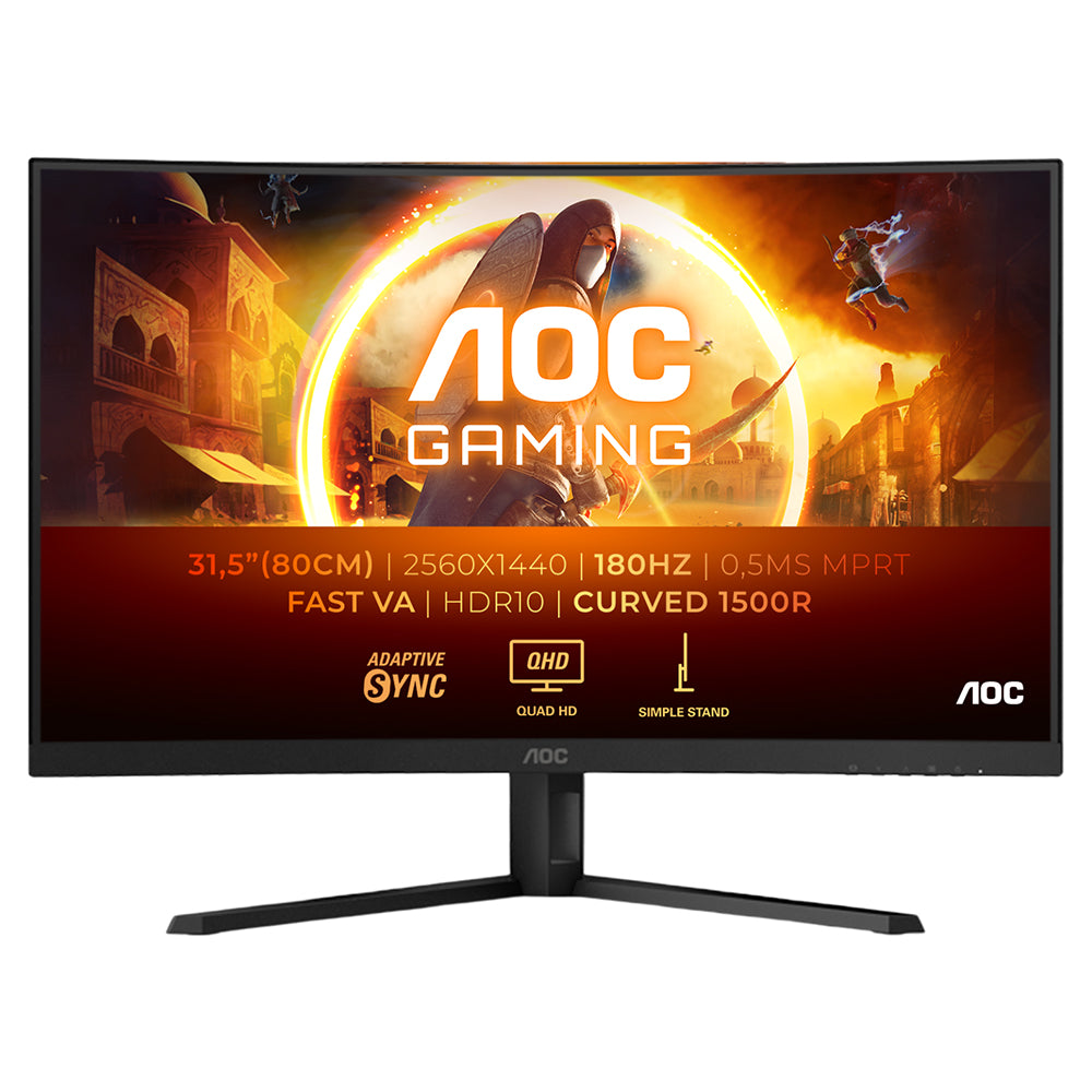 AOC 32" QHD curved Gaming Monitor - Black | CQ32G4VE