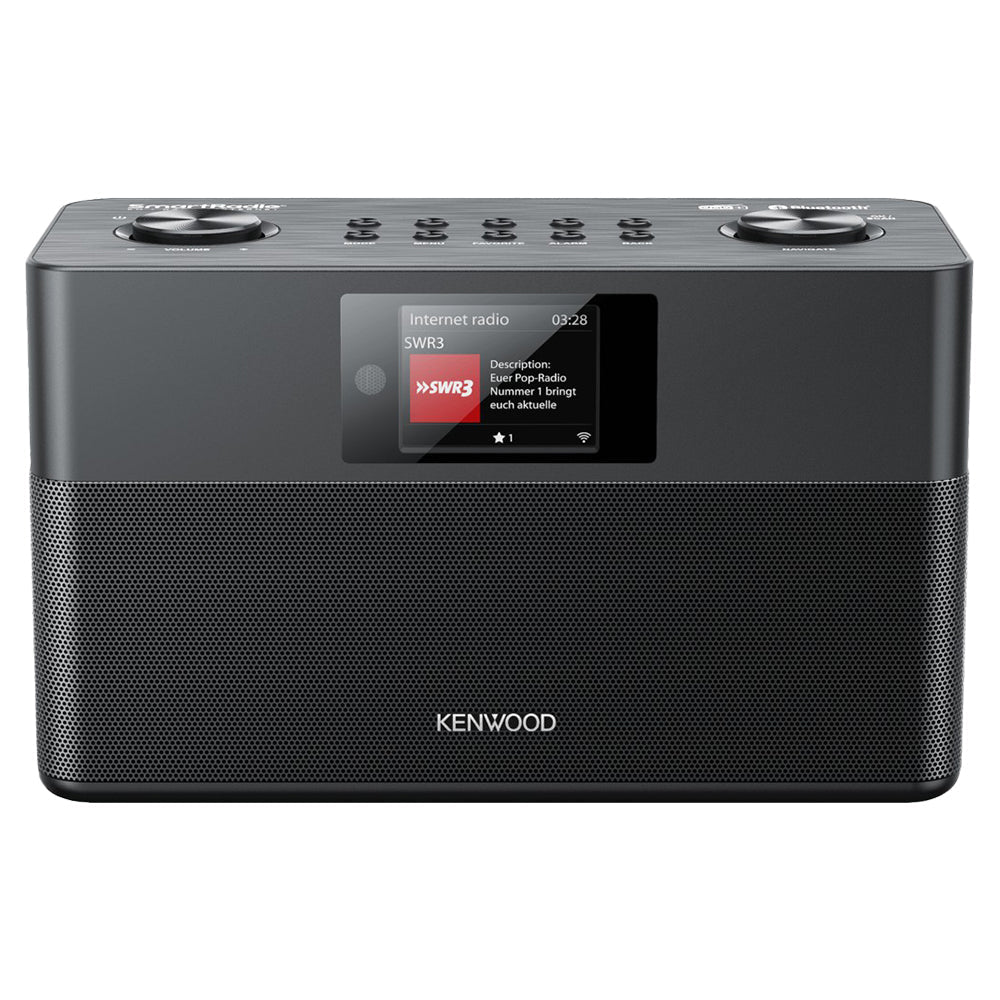 Kenwood FM-RDS/DAB+ Compact Smart Radio - Black | CRST100SB