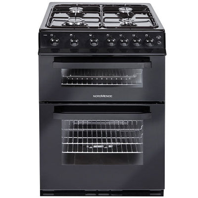 NordMende 60CM freistehend LPG Gas Herd - Schwarz | CTG62LPGBK