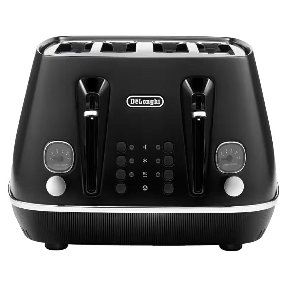 DeLonghi Distinta Moments 1800W 4 Slice Toaster - Schwarz | CTIN4003.BK