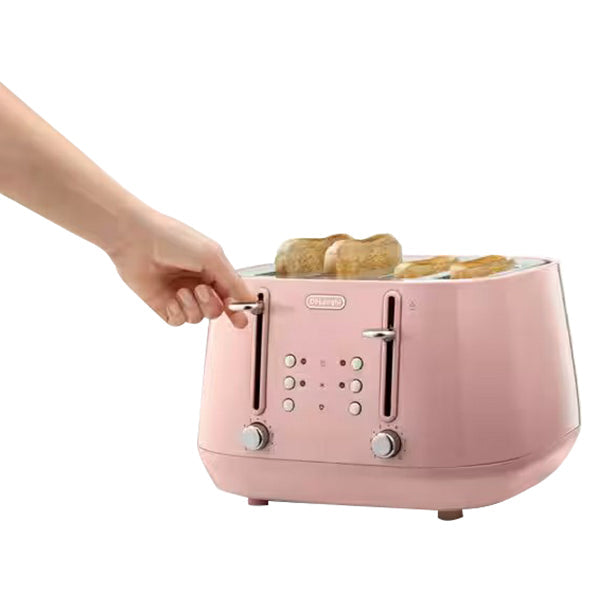 DeLonghi Eclettica 4 Slice Toaster - Pink | CTY4003.PK