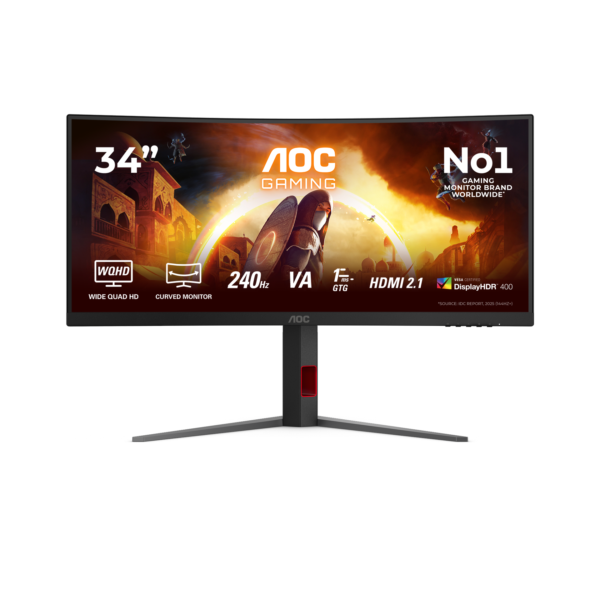 AOC 34" WQHD Gaming Monitor - Black | CU34G4Z