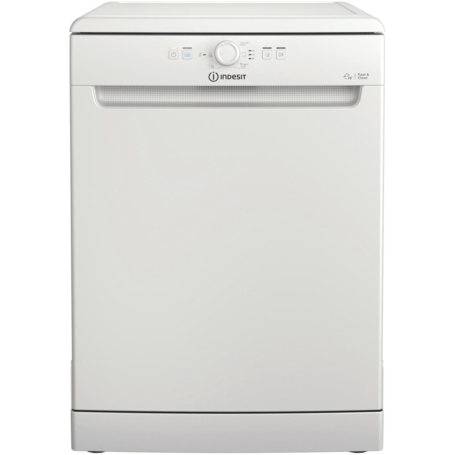 Indesit 60CM freistehend Standard Geschirrspüler - Weiß | D2FHK26UK