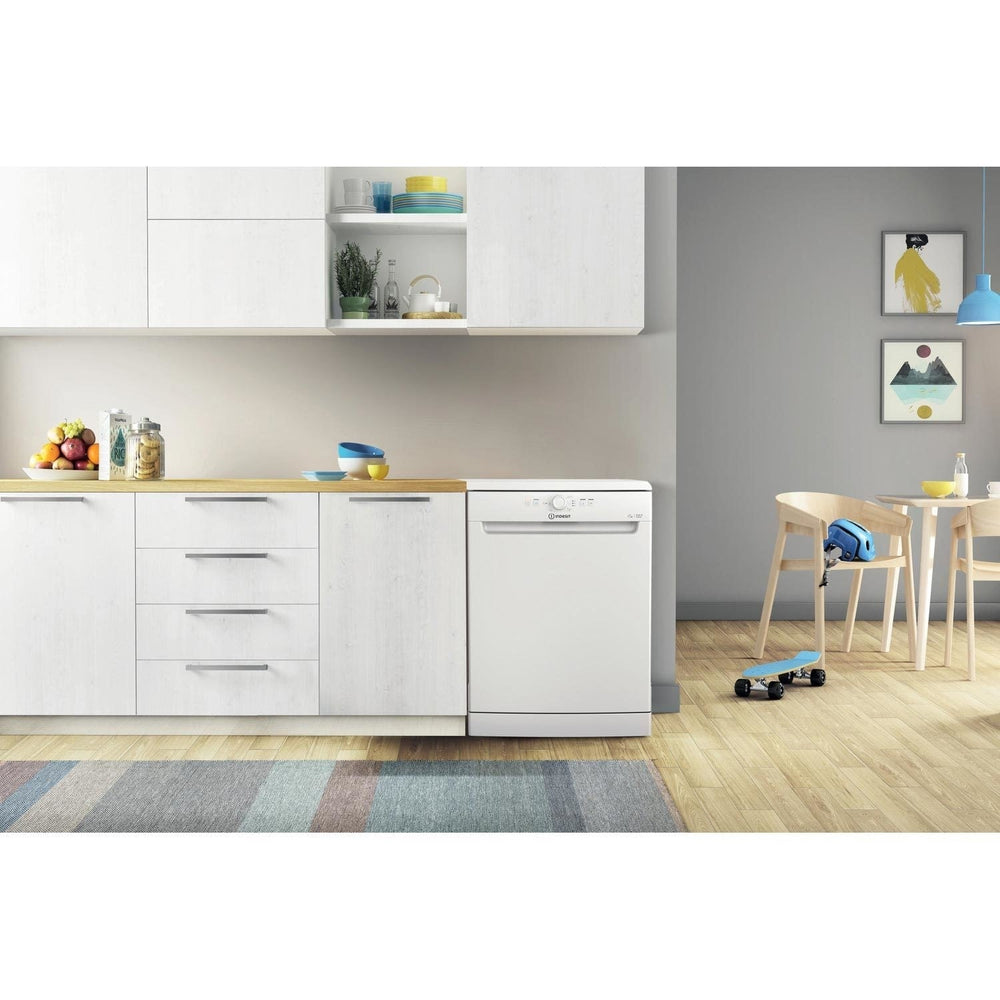 Indesit 60CM freistehend Standard Geschirrspüler - Weiß | D2FHK26UK