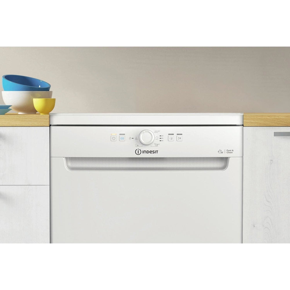 Indesit 60CM freistehend Standard Geschirrspüler - Weiß | D2FHK26UK