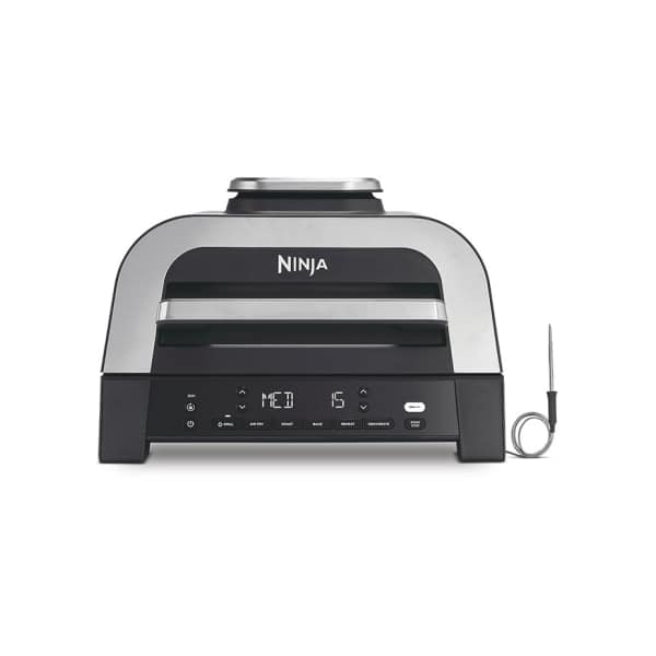 Ninja 6-In-1 Max 1760W Grill & Heißluftfritteuse - Grau & Silber | DG551UK