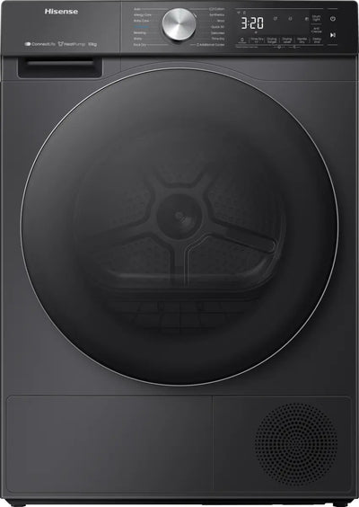 Hisense 5S Serie 10kg Wärmepumpentrockner, freistehend – Schwarz | DH5S102BB