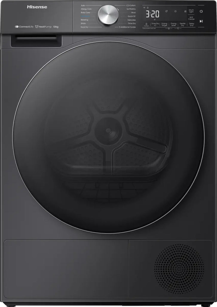 Hisense 5S Serie 10kg Wärmepumpentrockner, freistehend – Schwarz | DH5S102BB