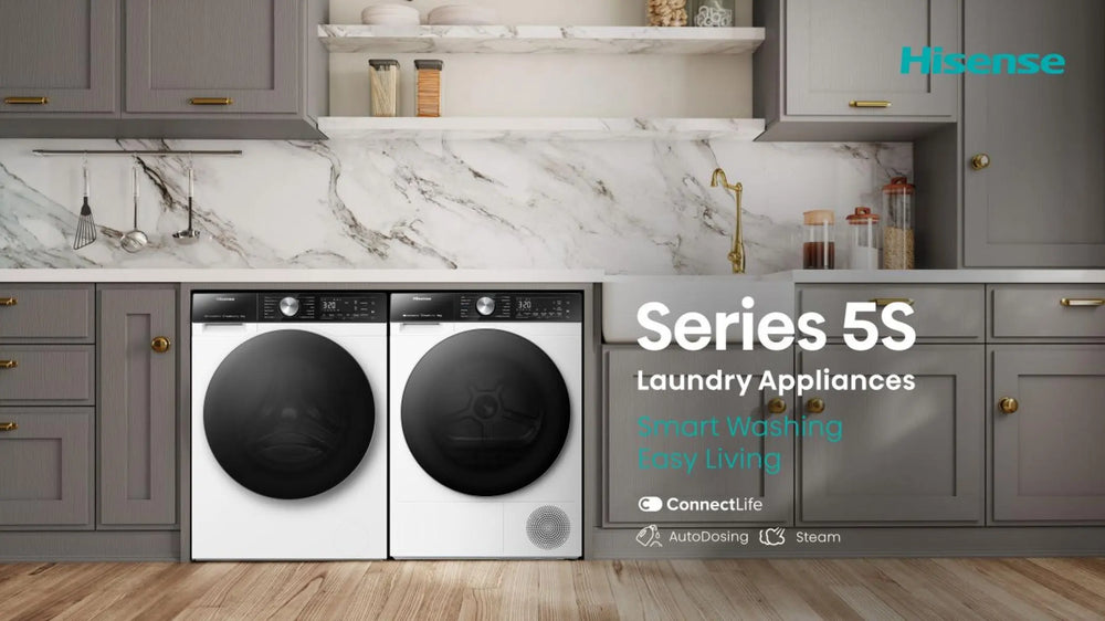 Hisense 5S Serie 10kg Wärmepumpentrockner, freistehend – Schwarz | DH5S102BB