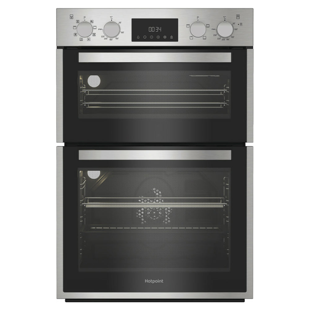 Hotpoint 109L Built-In Electric Double Oven - Inox | DIH82DIX