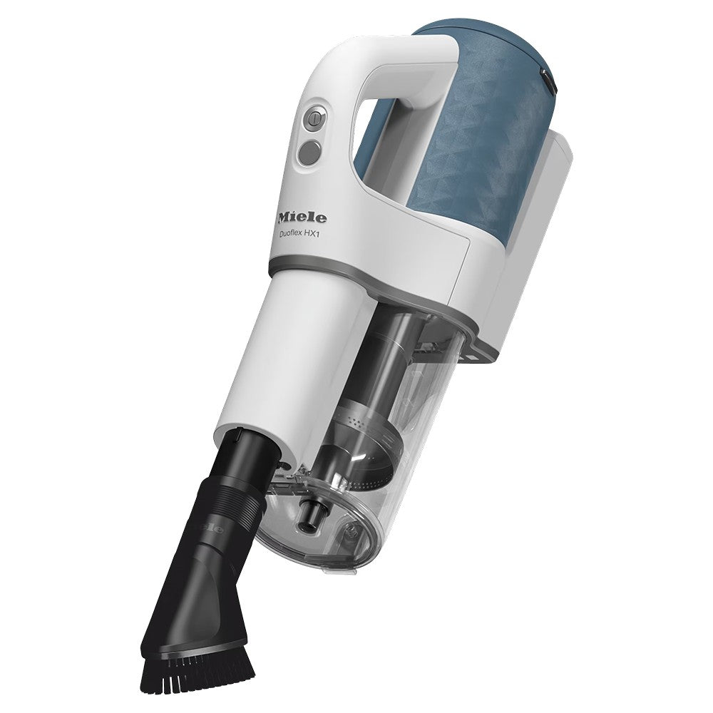 Miele Duoflex HX1 Cordless Stick Staubsauger - Weiß & Nordic Blau | DUOFLEXHX1