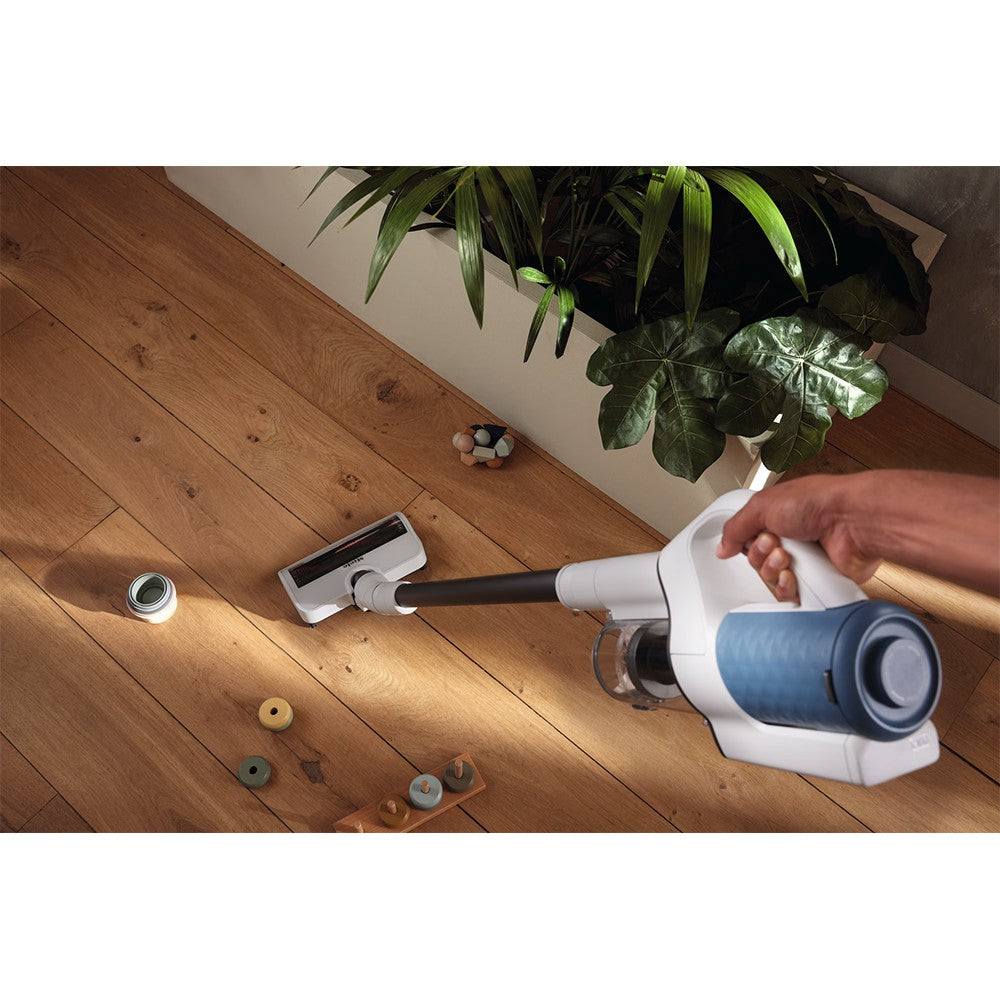 Miele Duoflex HX1 Cordless Stick Staubsauger - Weiß & Nordic Blau | DUOFLEXHX1