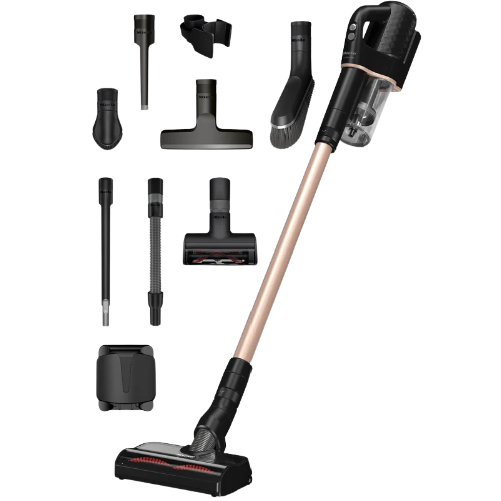 Miele Duoflex Total Care Cordless Stick Staubsauger - Roségold & Obsidian Schwarz | DUOFLEXHX1TTLCARE