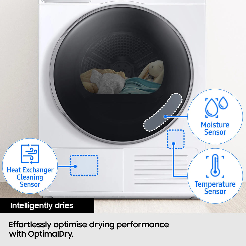 Samsung Series 5 9KG freistehend Heat Pump Wäschetrockner - Schwarz | DV90DG52A0ABEU