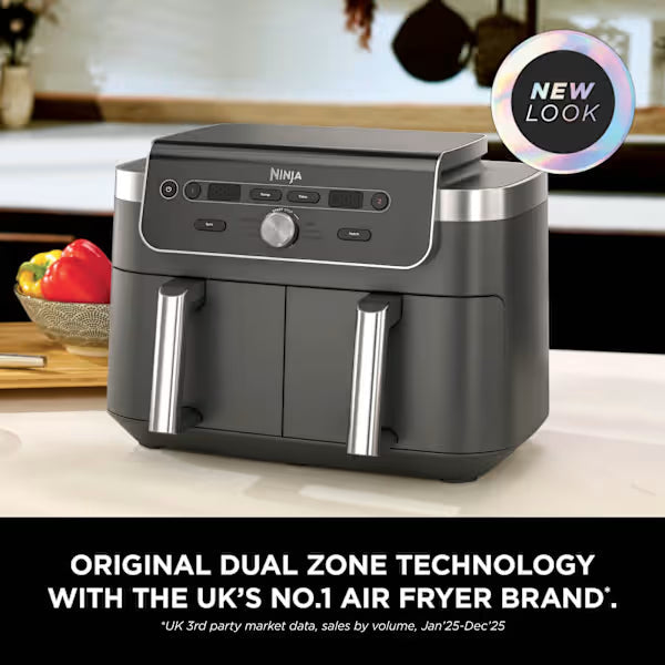 Ninja 9,5L DualZone Heißluftfritteuse mit 2 Schubladen | DZ901UK