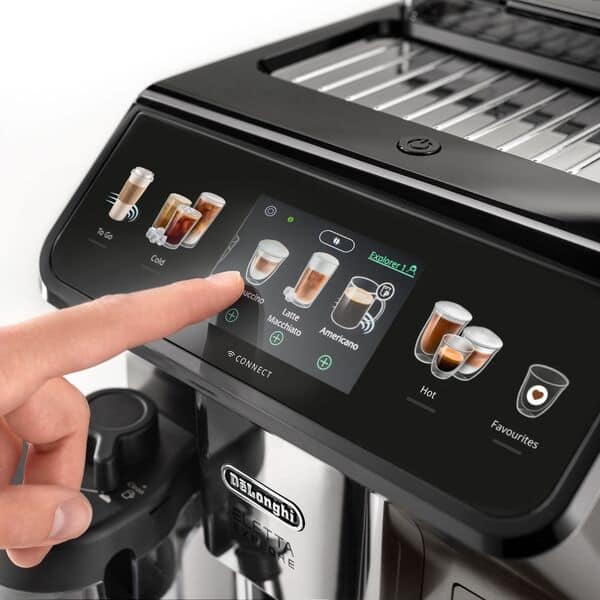 DeLonghi Eletta Explore Bean to Cup Kaffeemaschine mit Cold Brew Technology - Titan | ECAM450.86.T
