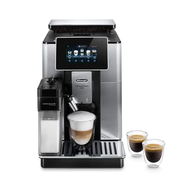 DeLonghi PrimaDonna Soul 2.2L Automatic Kaffeemaschine - Metal Schwarz | ECAM610.75.MB