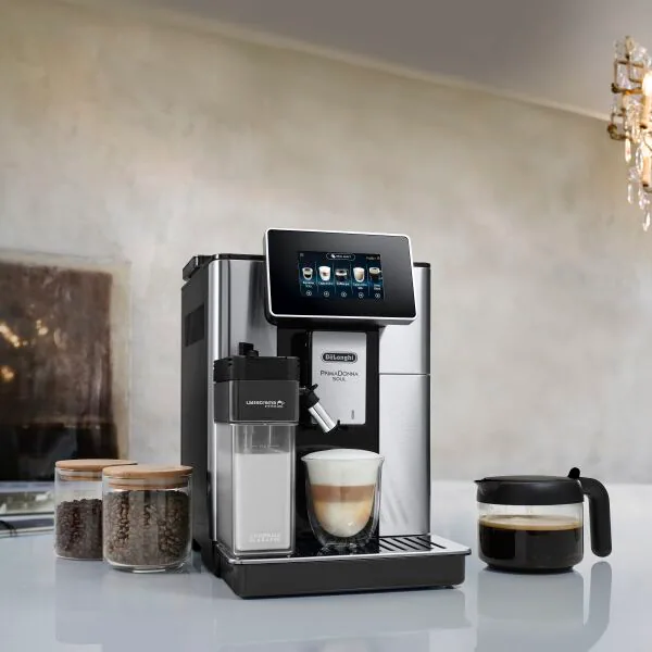 DeLonghi PrimaDonna Soul 2.2L Automatic Kaffeemaschine - Metal Schwarz | ECAM610.75.MB