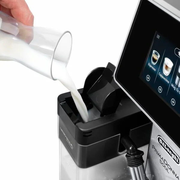 DeLonghi PrimaDonna Soul 2.2L Automatic Kaffeemaschine - Metal Schwarz | ECAM610.75.MB