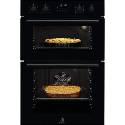 Electrolux 300 SurroundCook 61L Einbau Electric Doppelbackofen - Schwarz | EDFDC46K