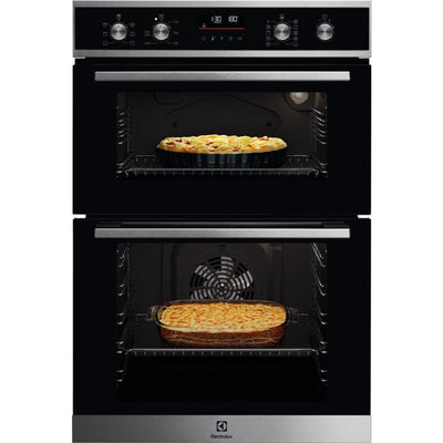 Electrolux 300 SurroundCook 61L Einbau Electric Doppelbackofen - Edelstahl | EDFDC46X