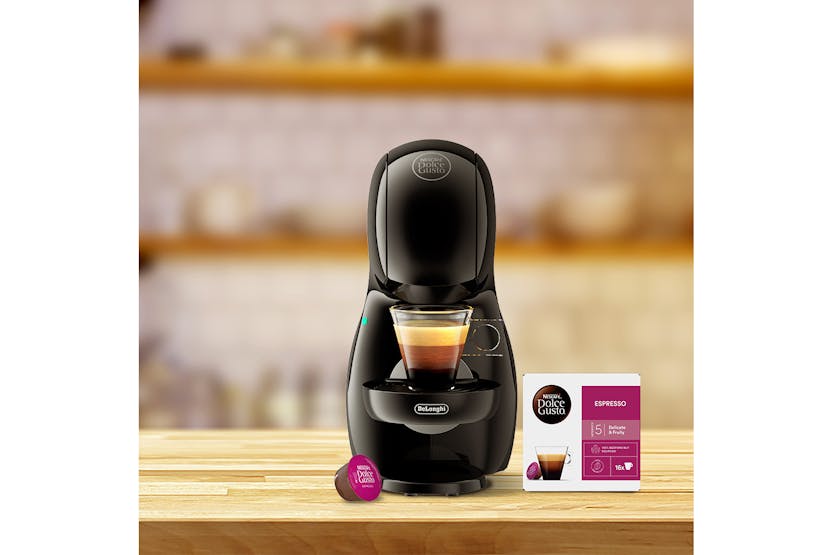 Nescafé Dolce Gusto Piccolo XS Pod Kaffeemaschine by De'Longhi - Value Bundle - Schwarz | EDG210.BGY