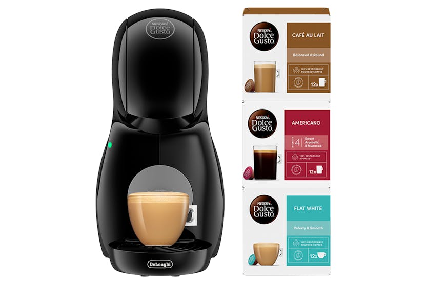 Nescafé Dolce Gusto Piccolo XS Pod Kaffeemaschine by De'Longhi - Value Bundle - Schwarz | EDG210.BGY