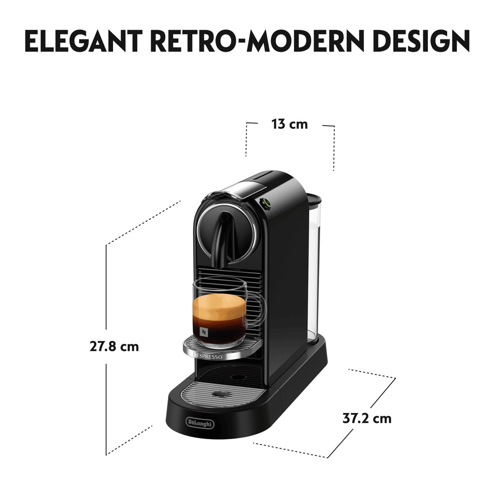 DeLonghi Nespresso Citiz Kaffeemaschine - Schwarz | EN167.B