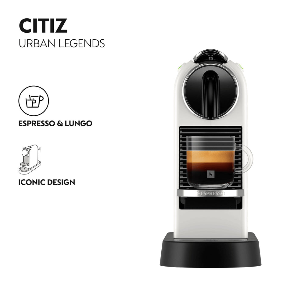 DeLonghi Citiz Nespresso Kaffeemaschine - Weiß | EN167.W