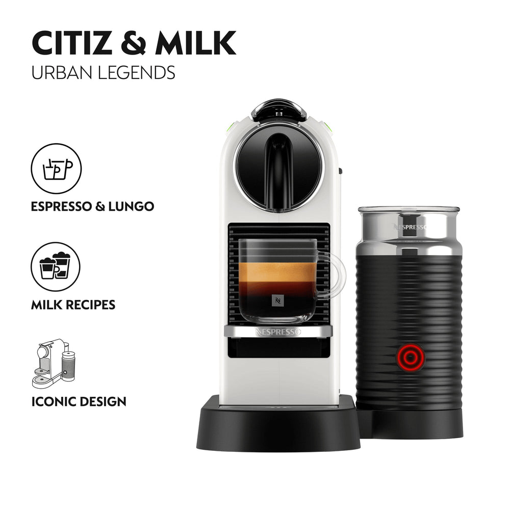 DeLonghi Citiz Nespresso Kaffeemaschine - Weiß | EN267.WAE