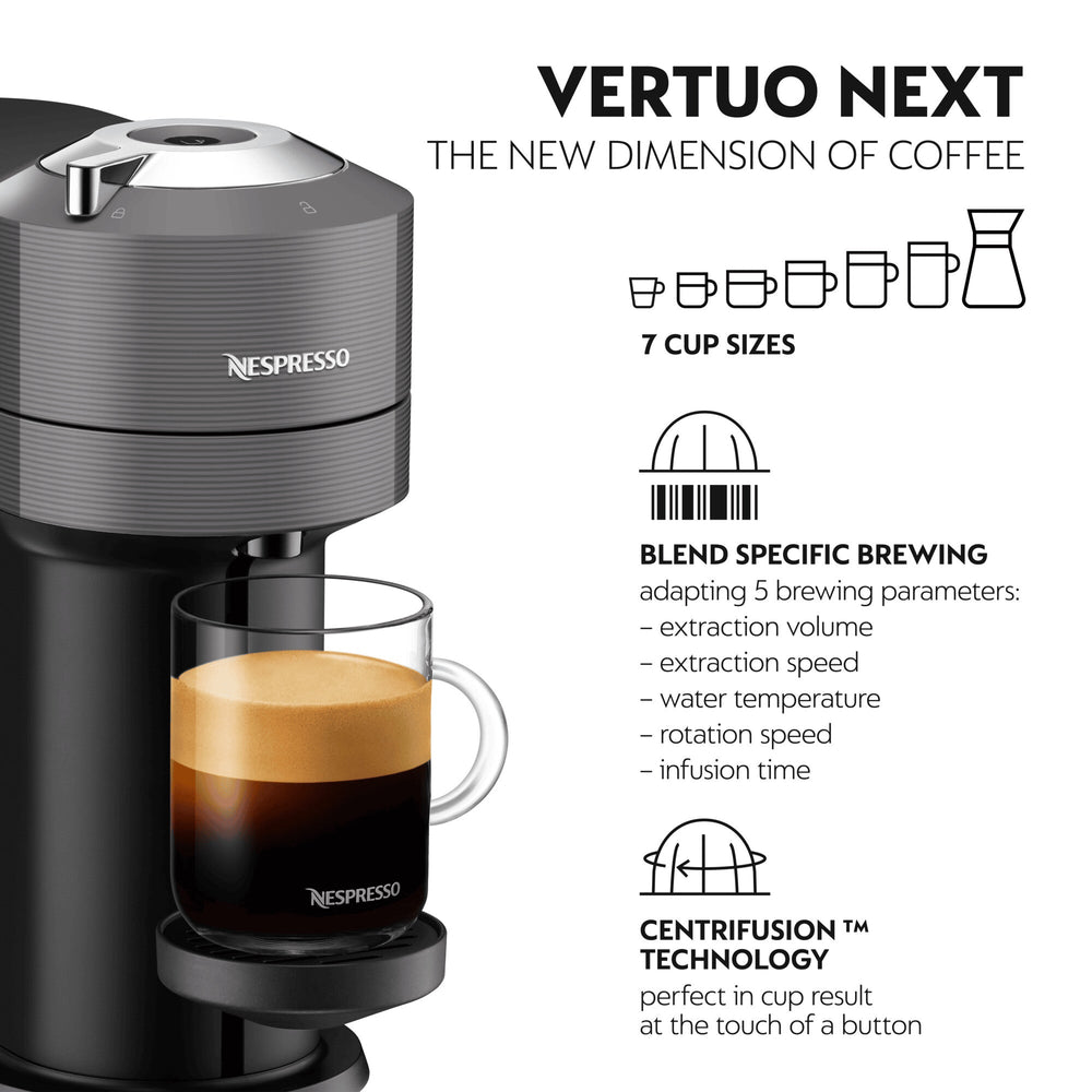 DeLonghi VertuoNext Nespresso Kaffeemaschine - Grau | ENV120.GY