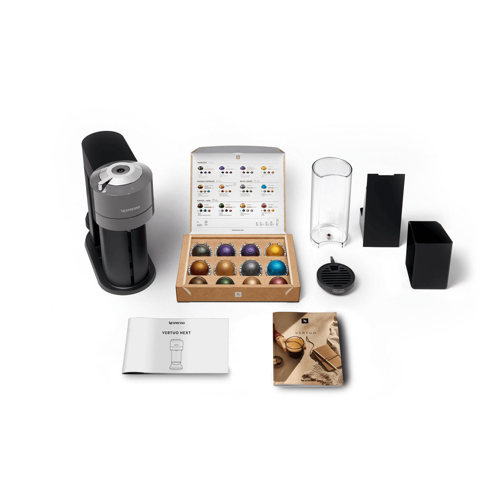 DeLonghi VertuoNext Nespresso Kaffeemaschine mit Aeroccino - Grau | ENV120.GYAE