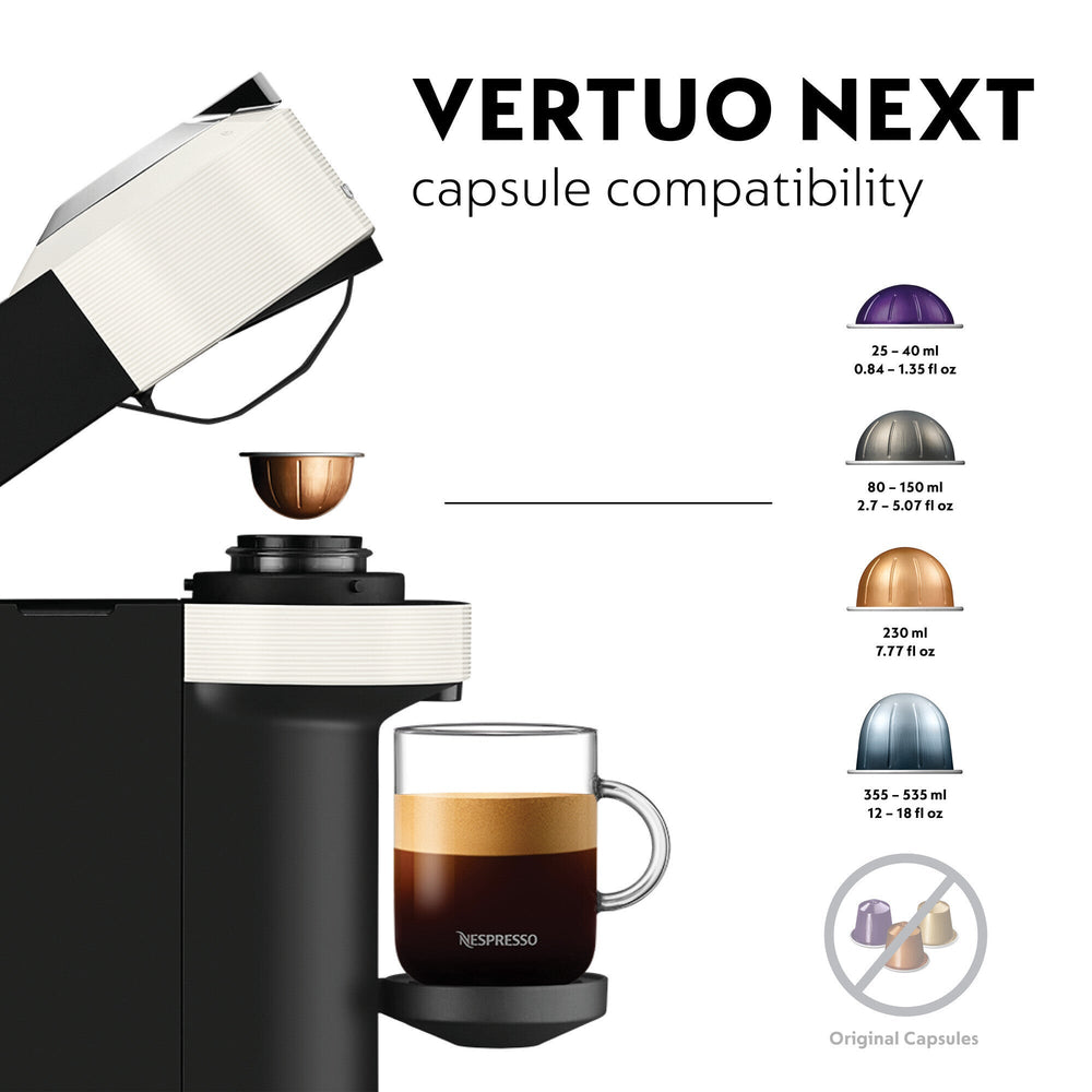 DeLonghi VertuoNext Nespresso Kaffeemaschine - Weiß | ENV120.WAE