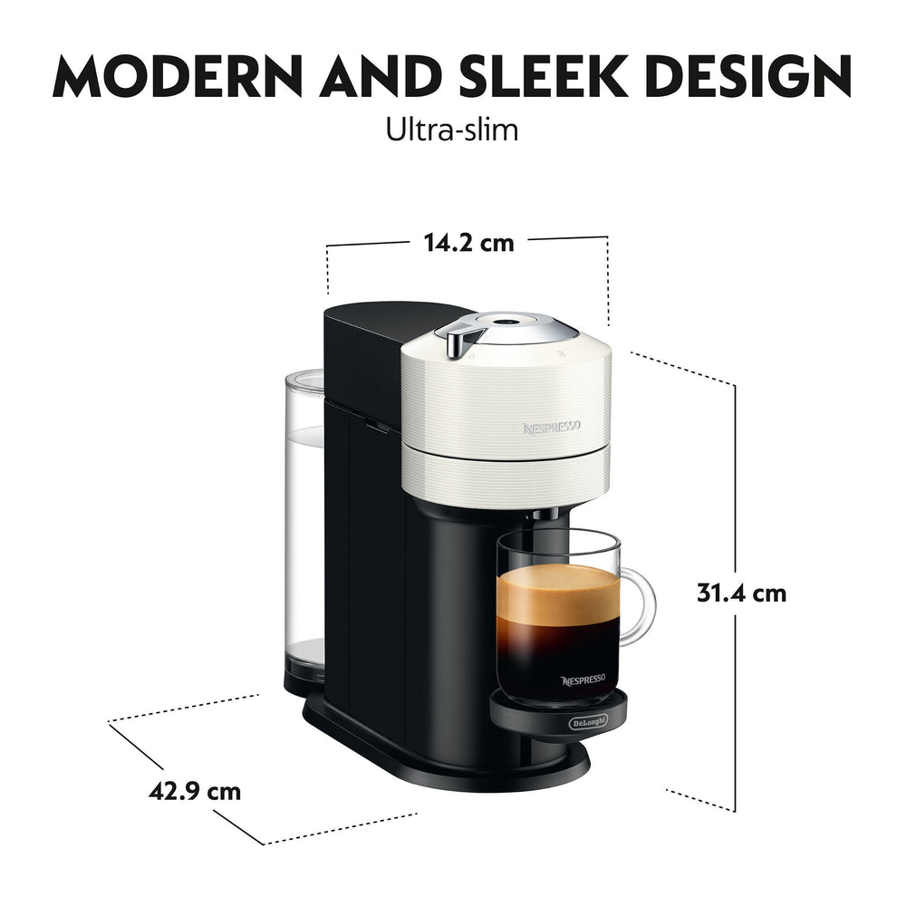 DeLonghi VertuoNext Nespresso Kaffeemaschine - Weiß | ENV120.WAE