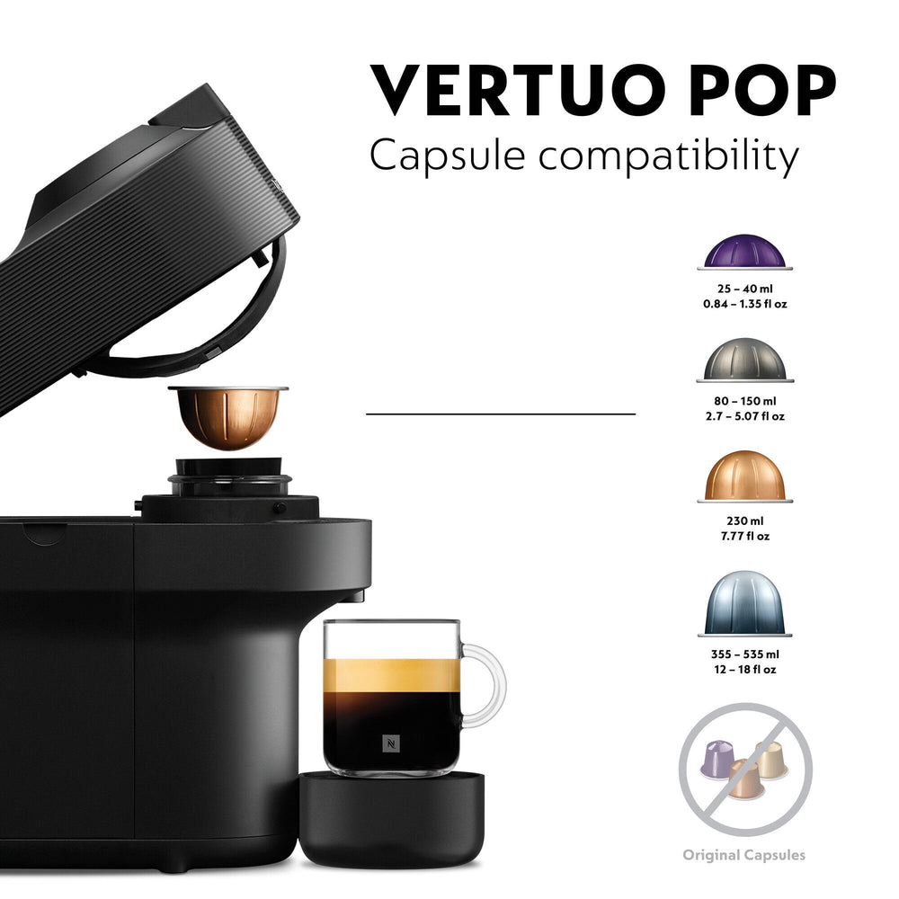 DeLonghi Nespresso Vertuo Pop Kaffeemaschine - Schwarz | ENV90.B