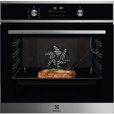 Electrolux 600 SteamBake 72L Einbau Multifunction Electric Einbaubackofen - Edelstahl | EOD6C46X2