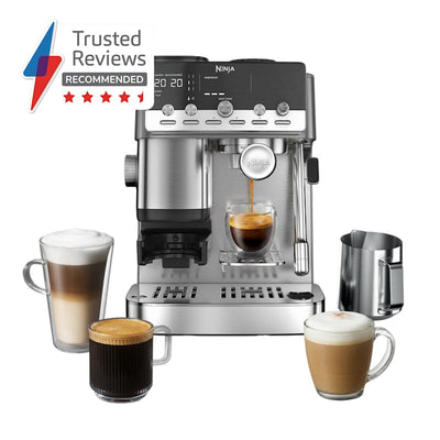 Ninja Luxe Café Mini Plus Espresso- & Filterkaffeemaschine – Silber | ES352UK