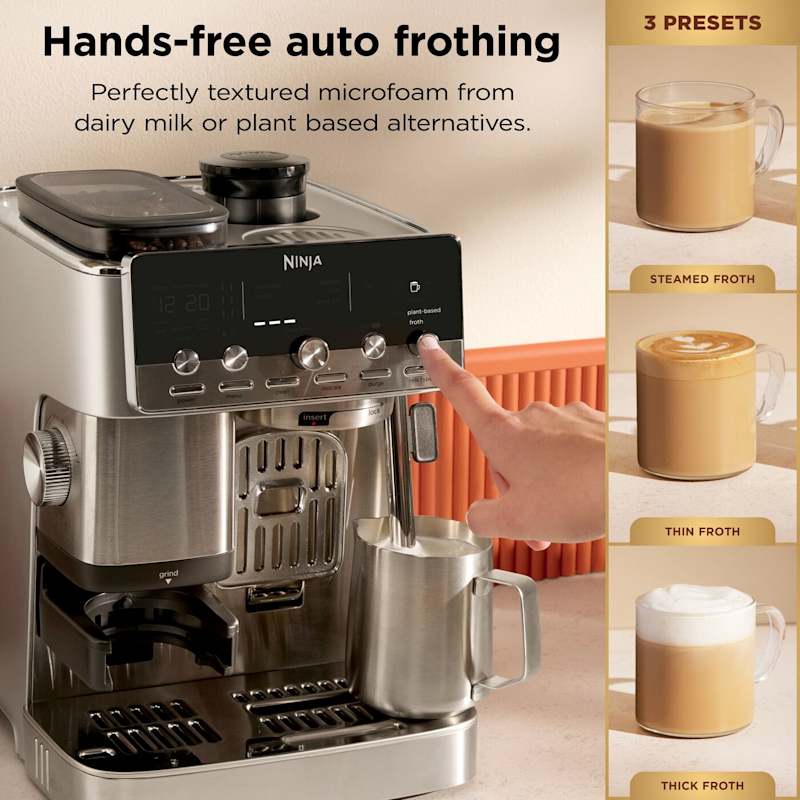 Ninja Luxe Café Mini Plus Espresso- & Filterkaffeemaschine – Silber | ES352UK
