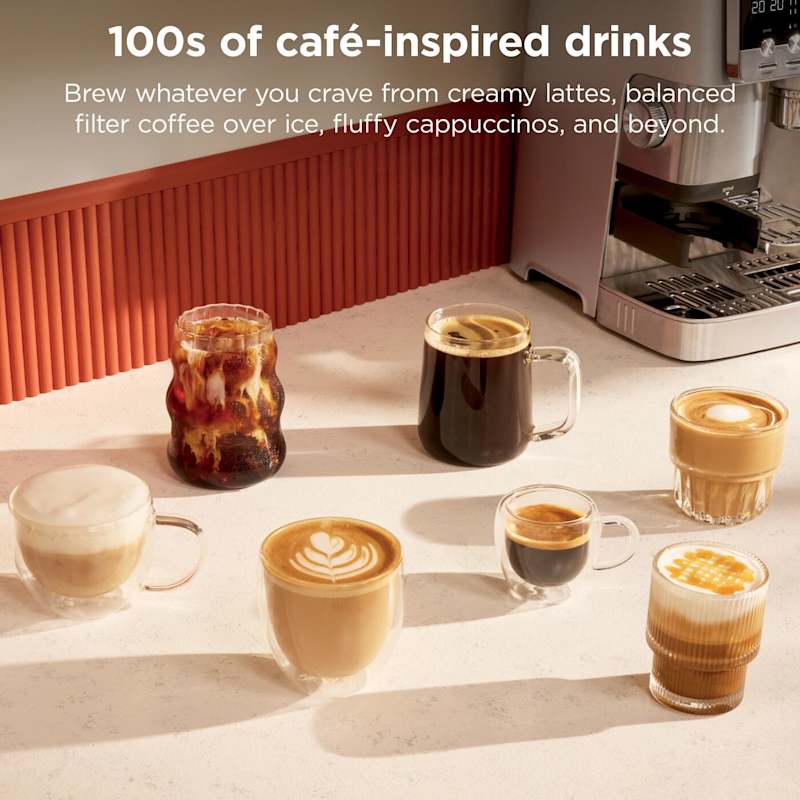 Ninja Luxe Café Mini Plus Espresso- & Filterkaffeemaschine – Silber | ES352UK