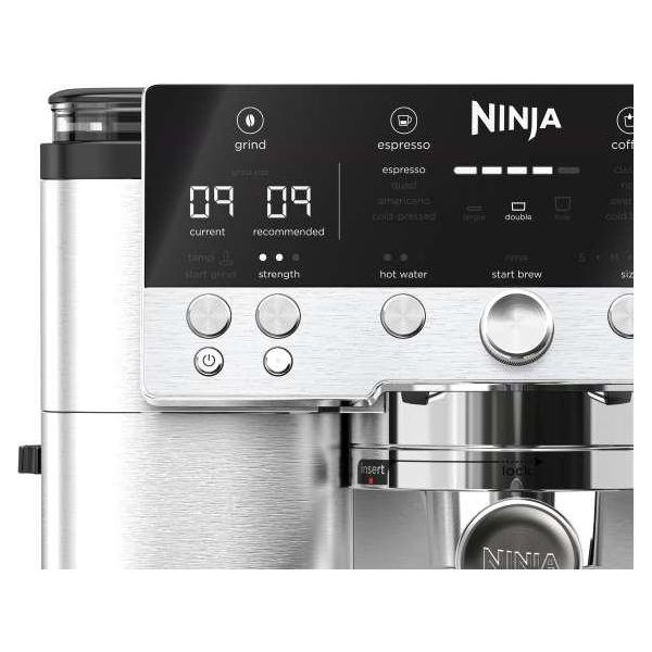 Ninja Luxe Cafe Premier Bean to Cup Espresso Kaffeemaschine - Schwarz & Edelstahl | ES601UK