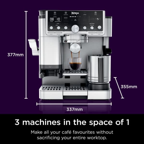 Ninja Luxe Café Pro Kaffeemaschine - Schwarz & Edelstahl | ES701UK