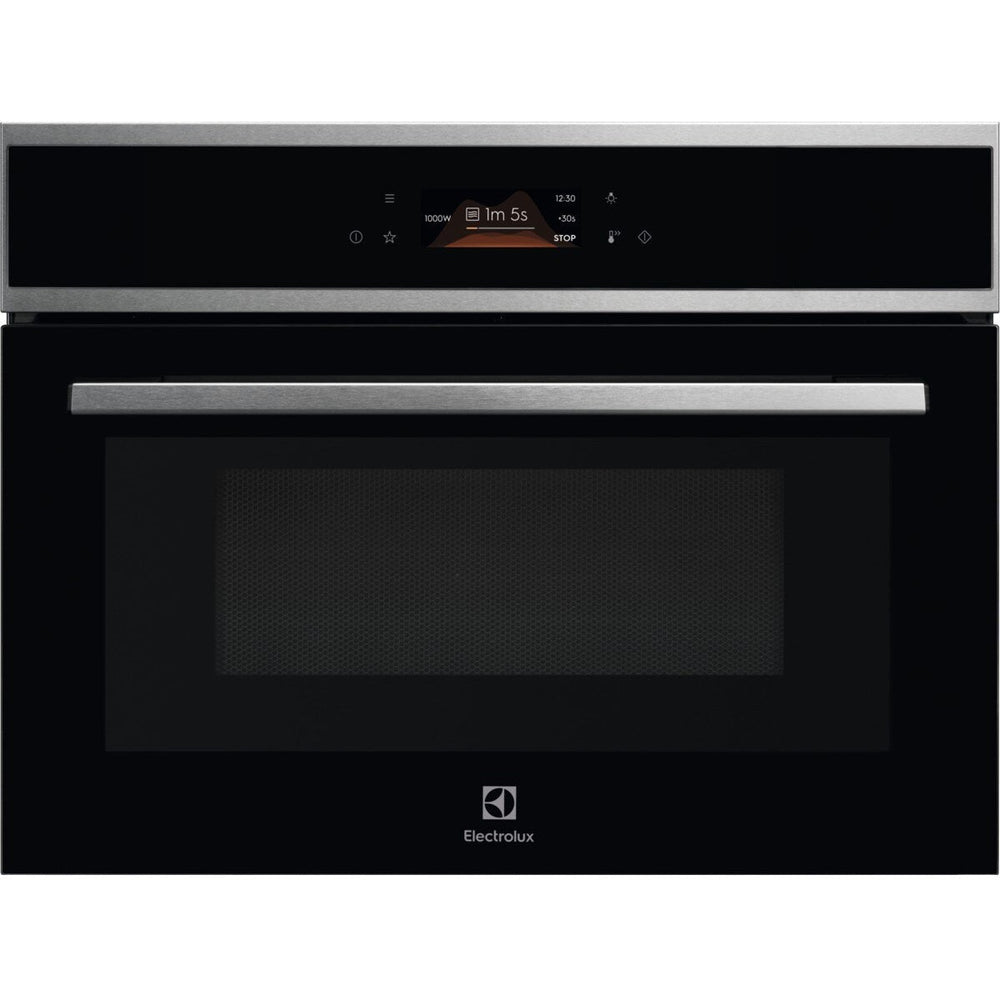 Electrolux 800 CombiQuick 43L Einbau Multifunction Backofen mit Combi Mikrowelle - Edelstahl | EVLBE08X